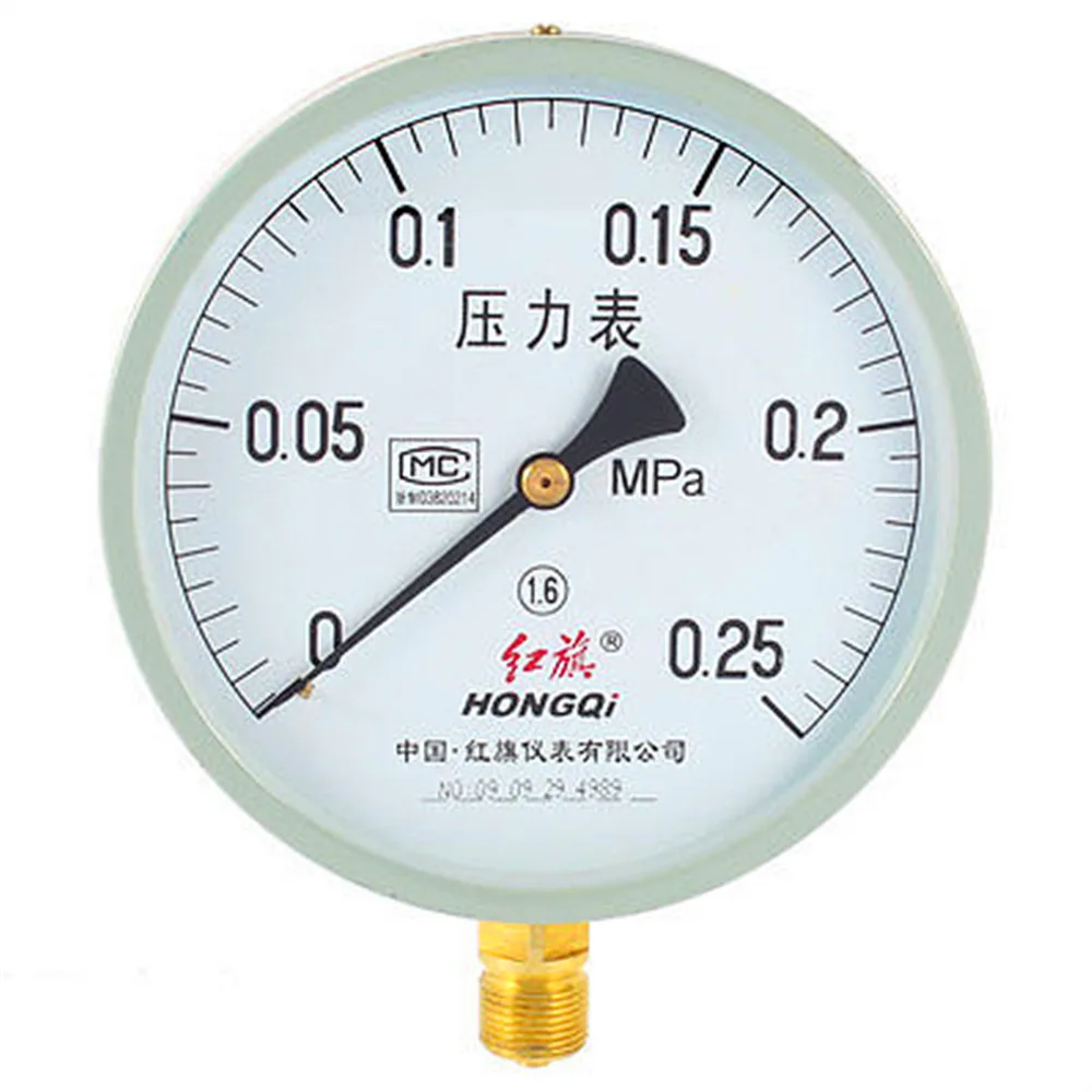 1 Pc M20 x 1.5mm Air Water Arabic Number Display 0.25 Mpa ressure Gauge Free Shippingin