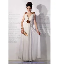 Vestidos de fiesta 2016 Eine linie Chiffon hand made Blumen perlen Backless langes Abendkleid Reißverschluss Elegantes party-kleid