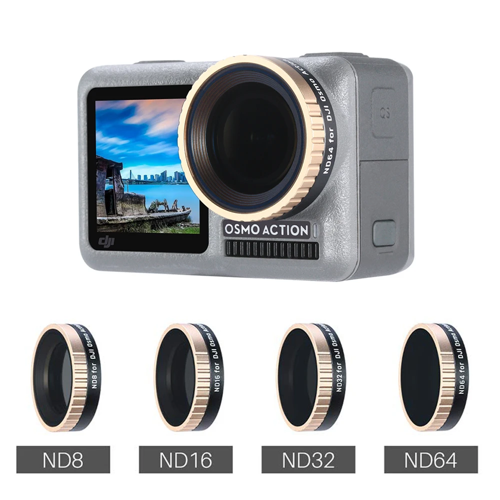ULANZI фильтр для объектива камеры DJI OSMO Action ND8/ND16/ND32/ND64 CPL фильтры оптические стекла