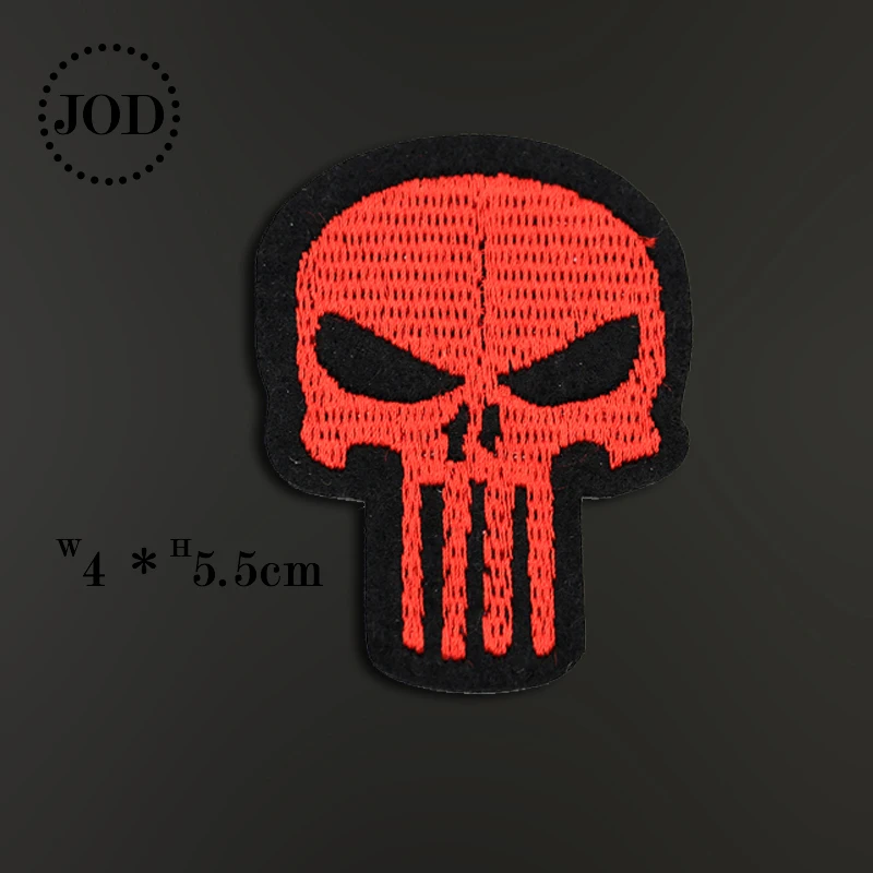 Back Badges Sew on Clothes Patch Embroidery Applique Skull Gun Iron Biker Patches for Clothing Punk Hippie Stickers Trend JOD - Цвет: 157-5