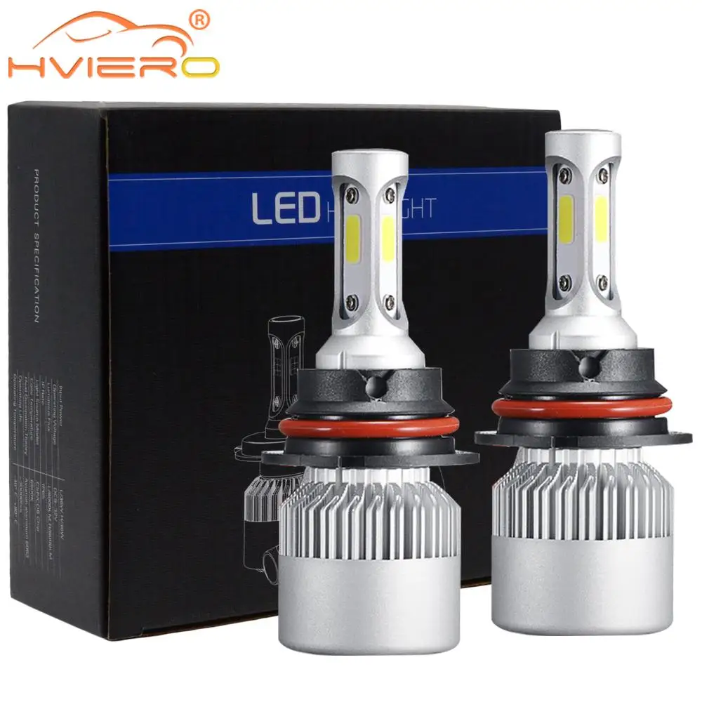 2 шт. Автомобильные противотуманные фары 9004 HB1 6500 К лм|Передние LED-фары для авто| |