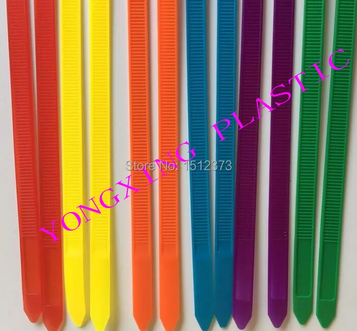 Padrão de Fábrica de Alta Cabo de Auto-travamento de Plástico de Nylon Pacote de 8*250mm Unidades Largura Colorido Qualidade Laços Zip Tie Fio 100 - 7.6mm 3 colorido Padrão de Fábrica de alta qualidade
