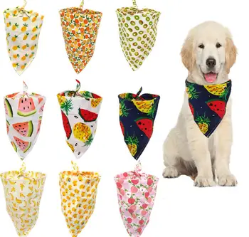 

Pet Cat Dog orange/duck/banana/pineapple bandage Scarf Bibs Collar Grooming Triangular Scarf supplies Apparel costume