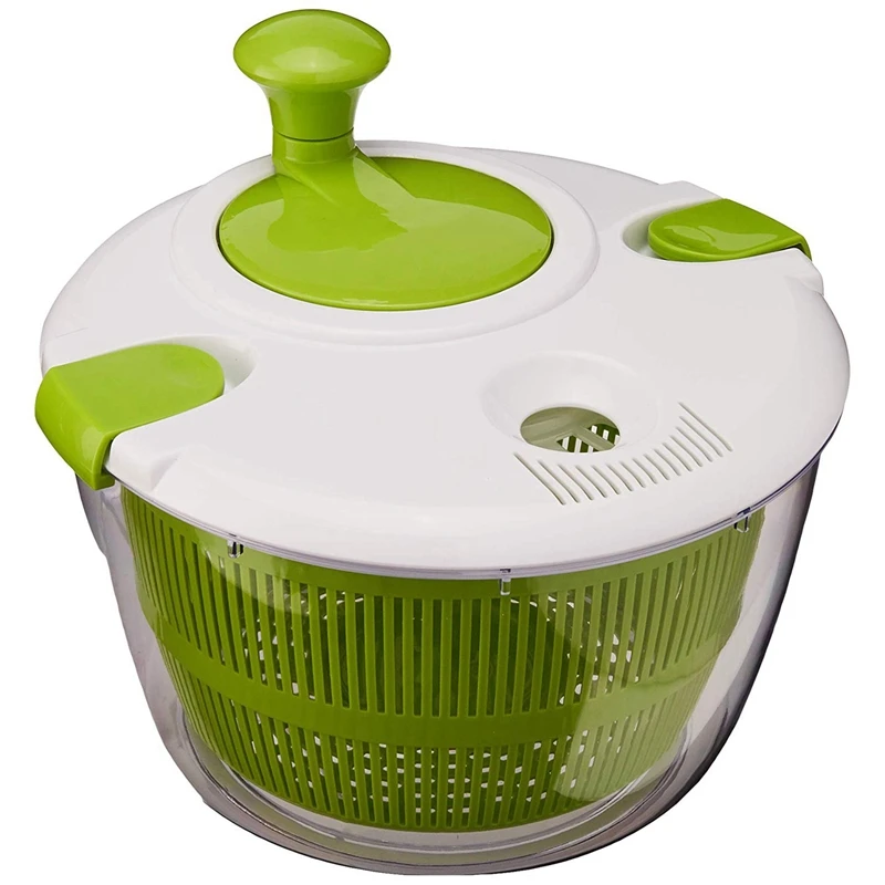 Ctg-00-Sas Salad Spinner, Green And White