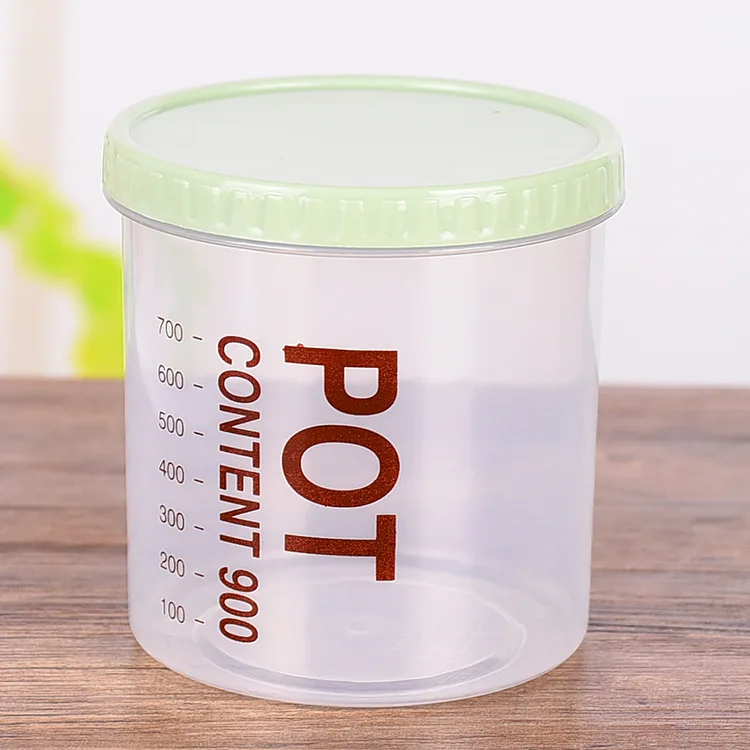 LIRUIKA Новая мода Кухня прозрачная герметичная Емкость пластиковый бытовой контейнер для хранения зерна коробка для хранения емкость для хранения пищи - Цвет: green M