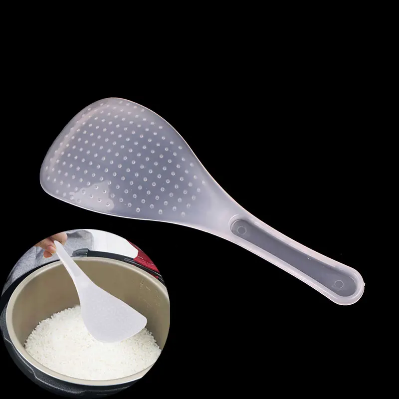 

2pcs Environmental Non Stick ABS Rice Spoon Kitchen Spoons Soup Ladle Tableware Dinnerware Rice Cooker Special Kitchen Tool