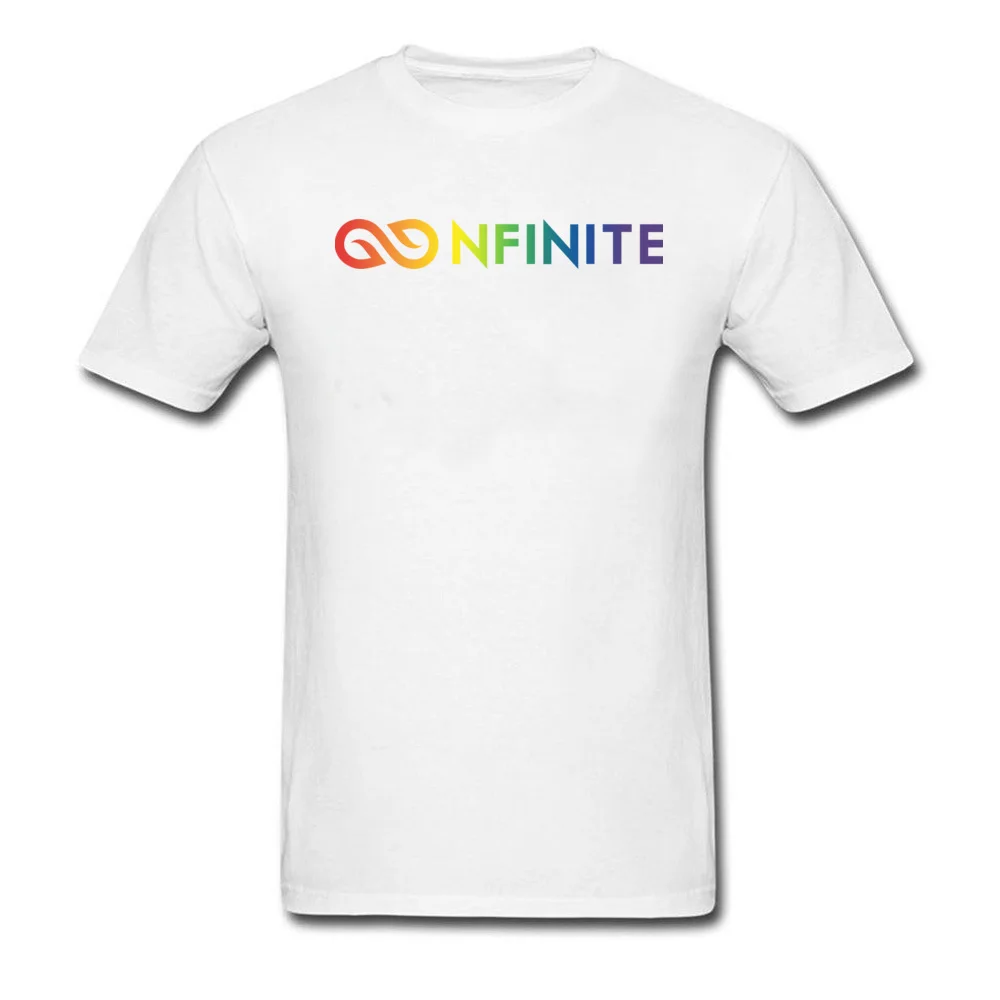 Nfinite Pride T-shirts Design Short Sleeve New Design Round Neck All Cotton Tops T Shirt Top T-shirts for Men VALENTINE DAY Nfinite Pride white