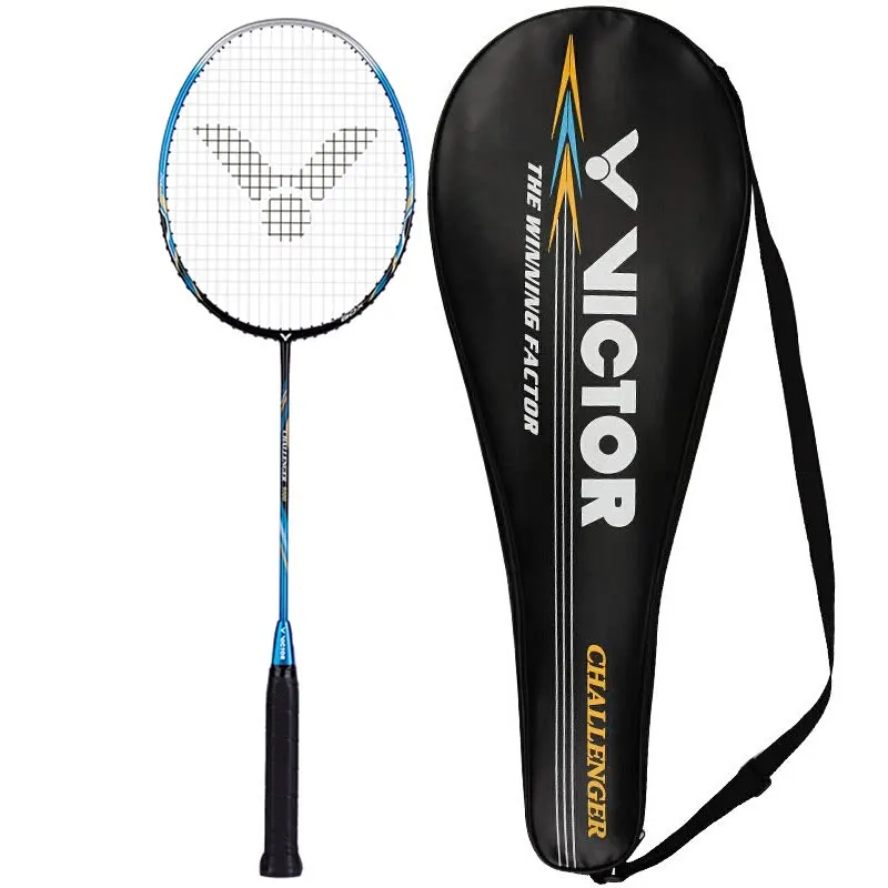 

Original Victor CHA 9500 S/ 9500 Carbon Fiber Badminton Racquets offensive 6.8mm shaft Badminton Racket With String