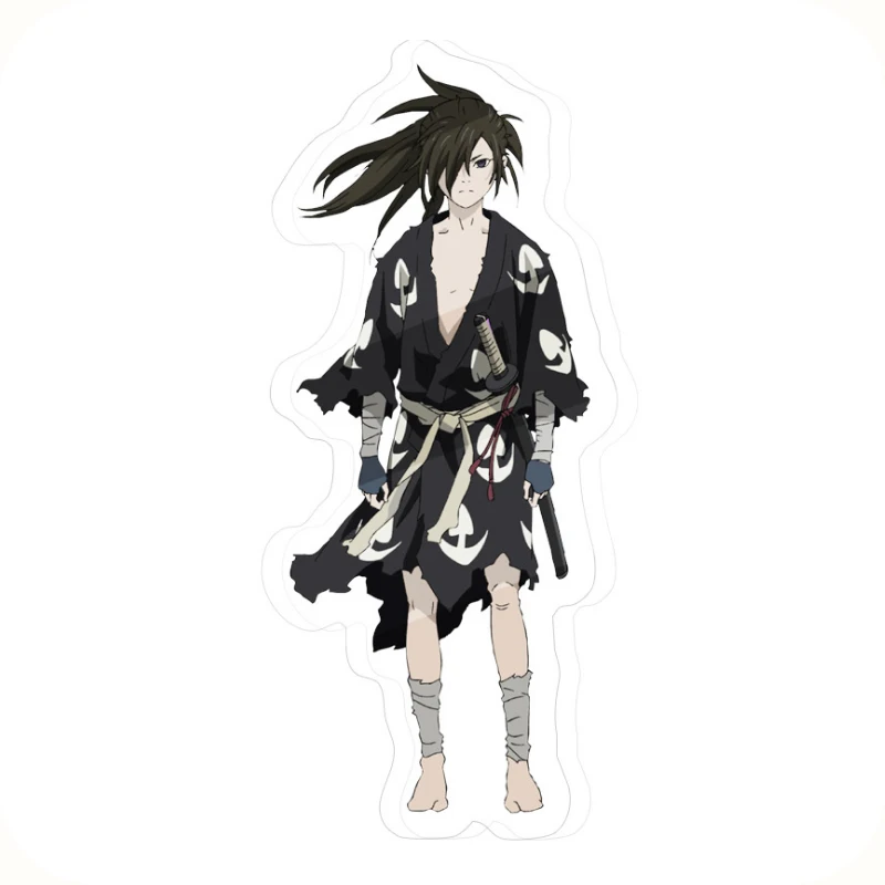  Japan Anime Dororo Hyakkimaru Cosplay Stand Figure+Base Acrylic Charm Model Plate Desk Decor Boy Gi