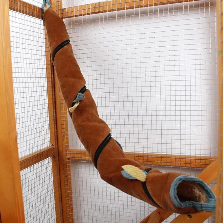 

New Arrival Plush Winter Small Animals Pet Hamster Sugar Glider Tunnel Hideout Toys House Hammock Cage Bed Accessory