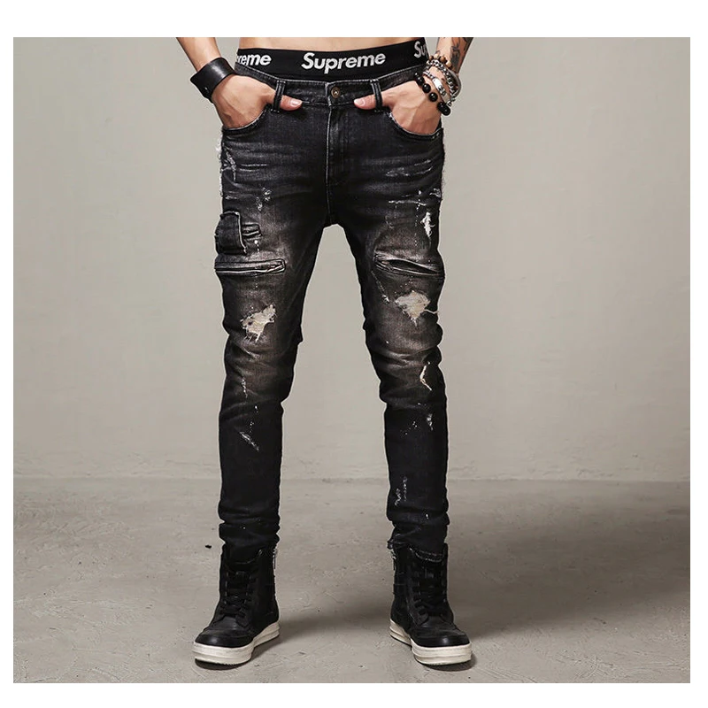 new arrival brand style high quality mens hip hop swag urban biker ...