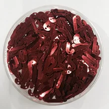 1000Pcs/1500pcs 6*13mm Red Color Christmas Cane Sequins Sewing Scrapbooking Crafts Christmas Decoration Ornament Free Shipping