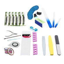 Профессиональные инструменты для маникюра из нержавеющей стали, набор для маникюра, прямоугольные пилочки для ногтей, кисть для ногтей, аксессуары Инструменты для укладки