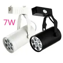 7 Вт светодиодный Трековый светильник 7 Светодиодный точечный светильник однорельсовая направляющая настенная потолочная для мебель для магазинов одежды 85 V-265 V DHL