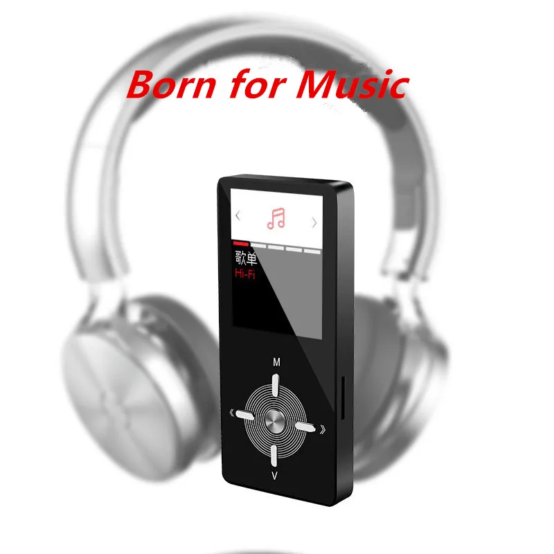 HiFi металлический MP4-плеер встроенный динамик 8 Гб 1,8 дюймов экран MP3 музыкальный плеер Поддержка sd-карты 128 ГБ с видео FM отключение времени