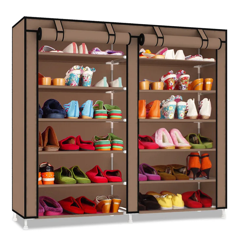 Actionclub/двухрядные многослойная минималистский Ткань Оксфорд обувной шкаф пыле влагостойкий органайзер для обуви полки, мебель