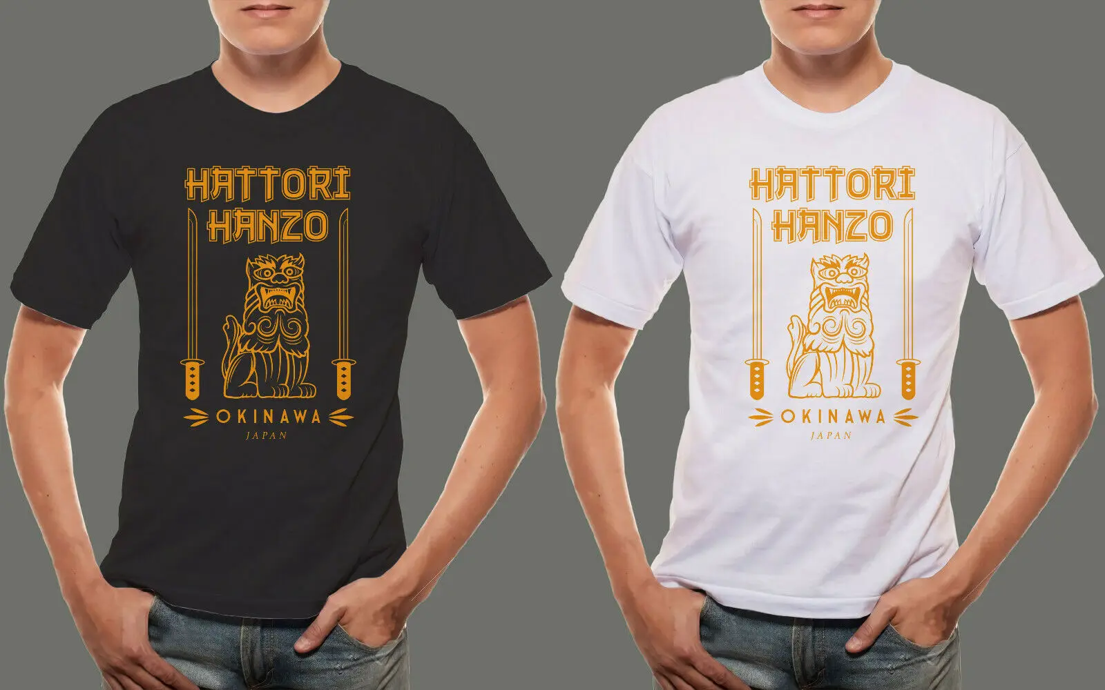 2019 крутой новый Hattori Hanzo Okinawa Kill Bill Логотип Мужская черная и белая футболка