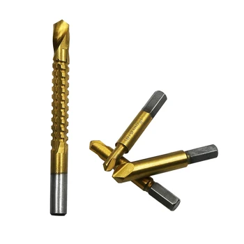 

4pcs Damaged Screw Extractor Drill Bits Guide Set Broken Speed Out Easy out Bolt Stud Stripped Screw Remover Tool With Case