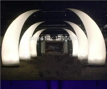 Cheap Inflatable Tube LED Inflatable Light With Inner Blower For Hotel Celebration Dinning Room 77cm Diameter /2.8m Height