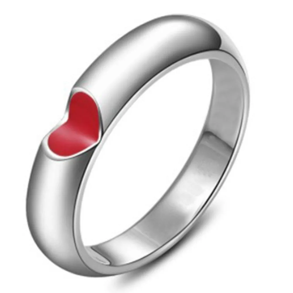 

Size 4-12 Stainless Steel Heart Wedding Band Ring Cocktail Birthday Wife Daughter Mother Gift Anniversary Promise statement Love