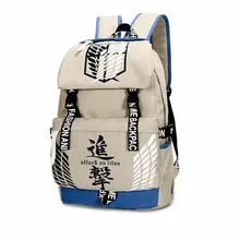 Рюкзак с аниме «атака на Титанов», Холщовый мужской рюкзак, Большой Вместительный рюкзак, школьная сумка для подростков, рюкзак для ноутбука Mochila