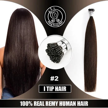 

Fairy Remy Hair 0.8g/s 16"18" 20" Keratin I Tip Hair Extenisons 100% Real Brazilian Virgin Remy Pre Bonded Human Hair Extension