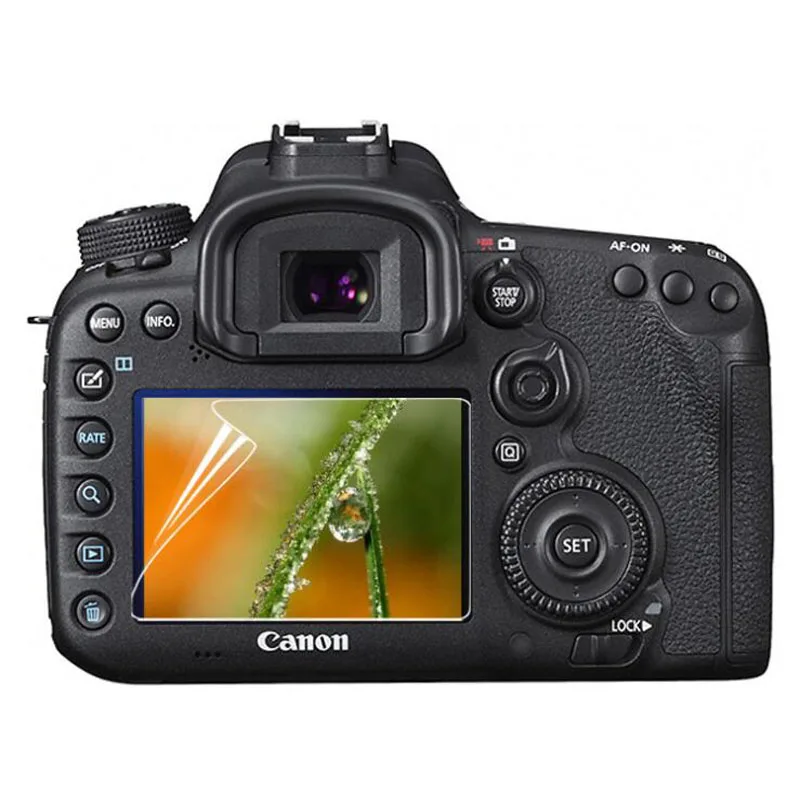 Мягкая защитная пленка для экрана Canon EOS 6D Mark II 6D2 6DII /7D 7D2 7DII Mark2 MK2 Markii 650D 70D 77D 80D 3x ПЭТ