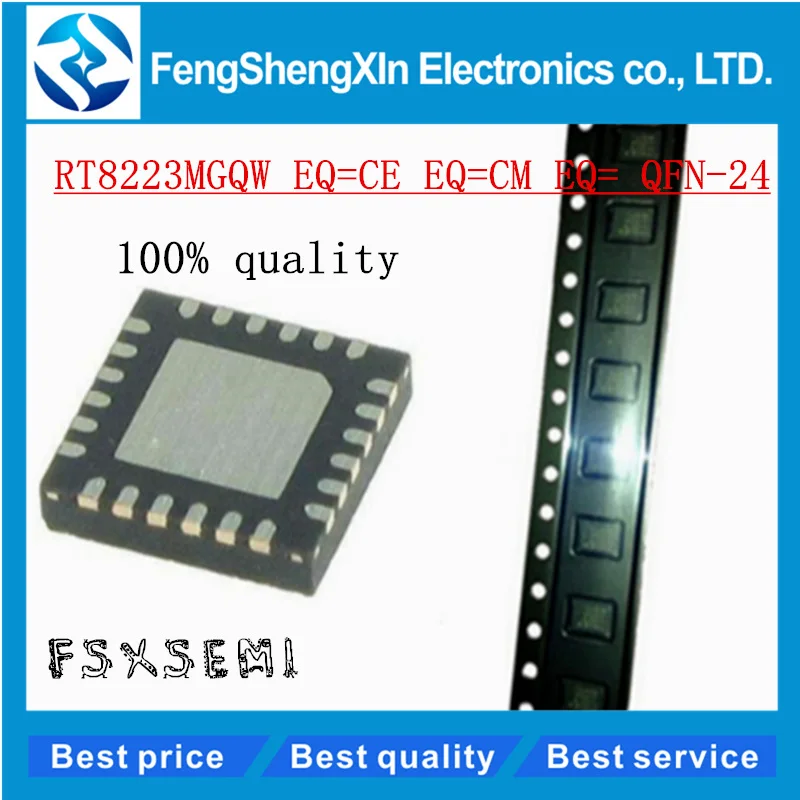 10 шт./лот Новый RT8223MGQW QFN-24 RT8223M EQ = CG CE DD CJ DG DL EN FE IC chips | Электронные компоненты и