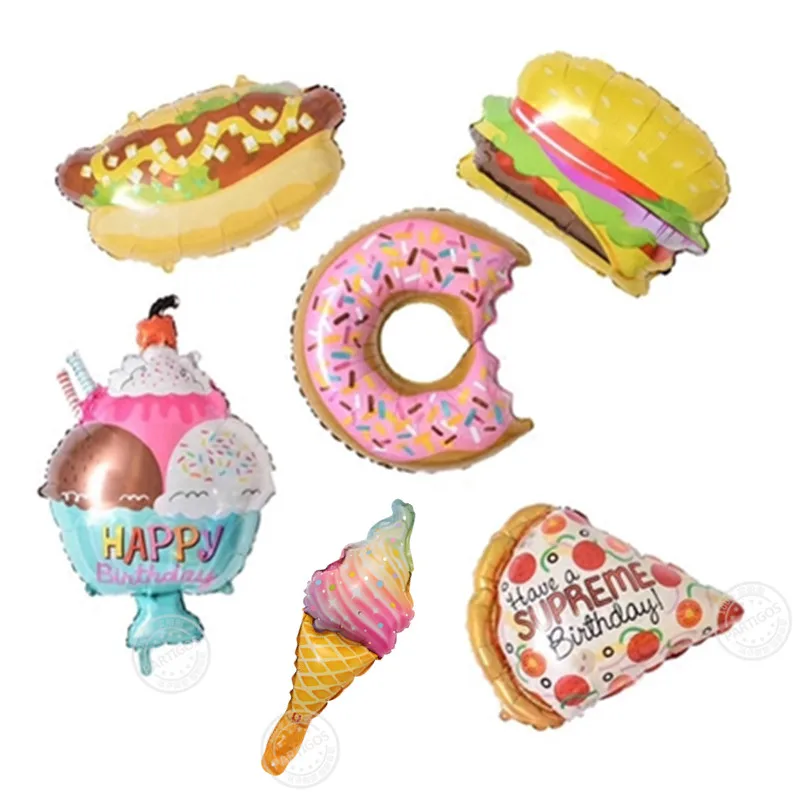1 шт. мини сливочный пончик со льдом воздушные шары для хот догов гамбургеров