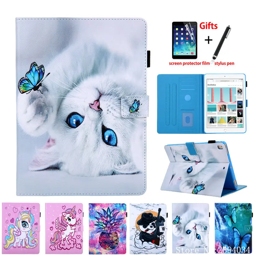 Чехол для кошки для Apple iPad 9,7 6th 5th Generation A1893 A1954 Smart Cover Funda для iPad Air 1 2 iPad Pro 9,7