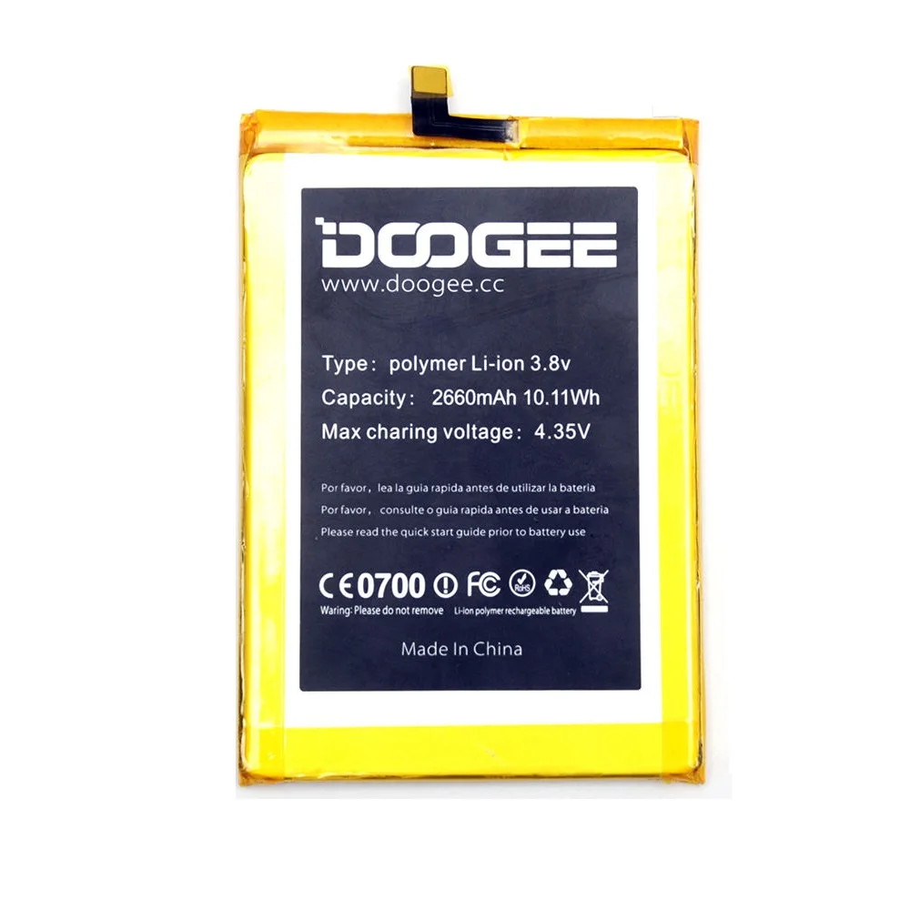 New Doogee F5 Battery Replacement Original 2660mAh Smart Phone Parts