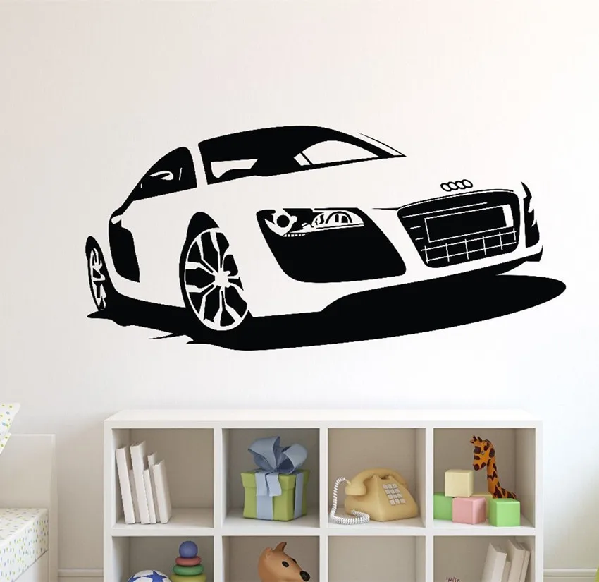 Большой автомобиль Audi спортивный настенная картинка домашний декор гоночный