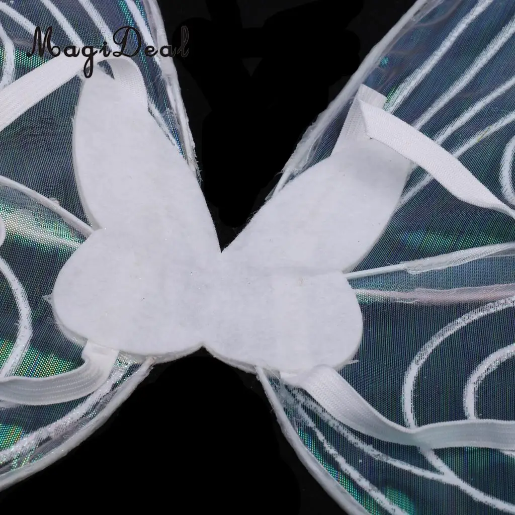 Set of 2pcs Shiny Changing Butterfly Angel Fairy Wing Party Fancy Dress