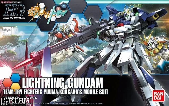 

1PCS Bandai HG Build Fighters HGBF 020 1/144 Lightning Gundam Mobile Suit Assembly Model Kits Anime action figure Gunpla
