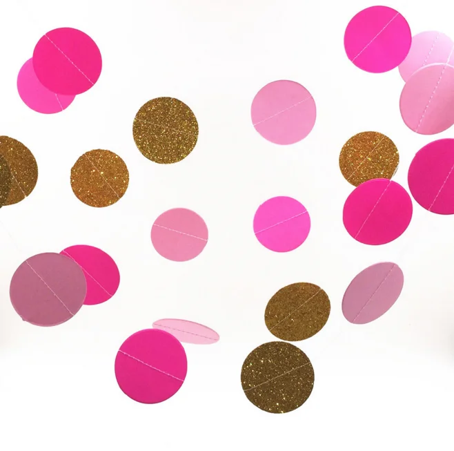 

1 Set Cute Round and Star Paper Confetti Party Wedding Table Decoration birthday party Decorative Supplies gold