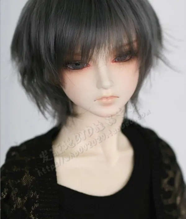 

1/3 1/4 1/6 bjd wig Bjd hair short fashion doll wig accessories sd doll high temperature wire wig faux fur wool - fa27