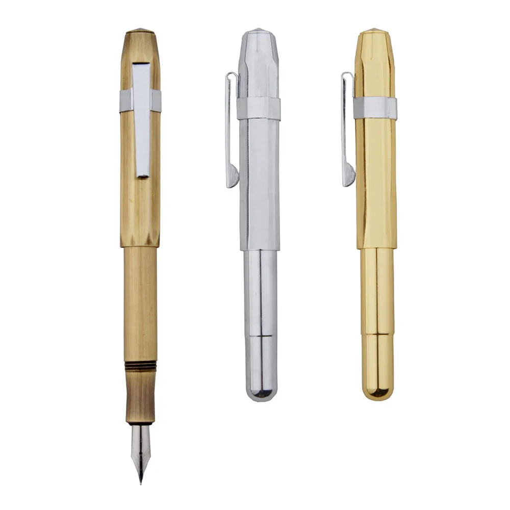 Fountain Pen 0.38m-0.5mm with Ink Sac P e n Box Simple Design Pens for Work Study School