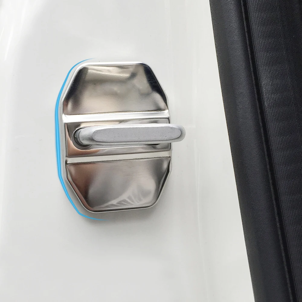 4pcs/set Stainless Steel Car door lock cover for Jeep Grand Cherokee Wrangler Compass Patriot