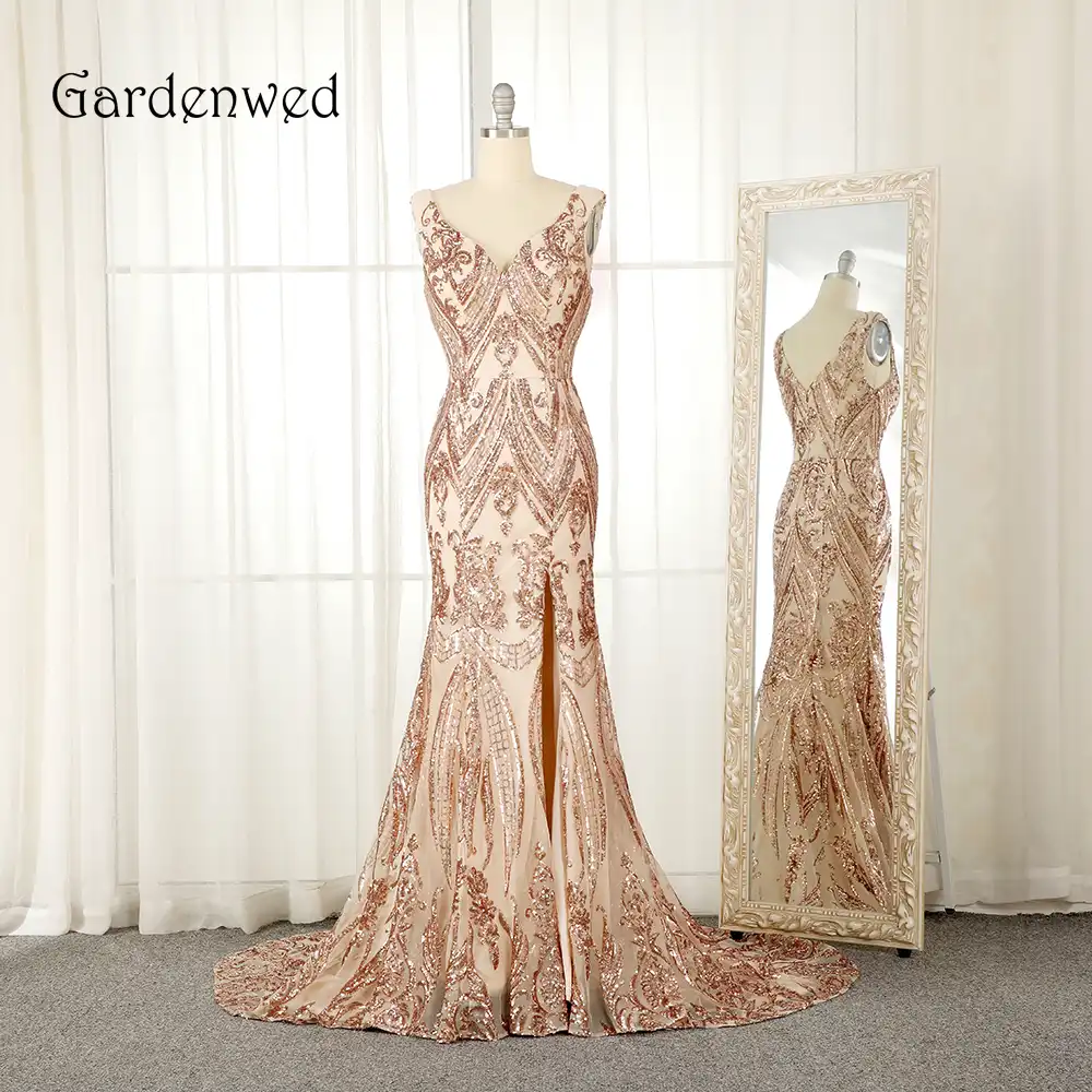 golden dress for engagement