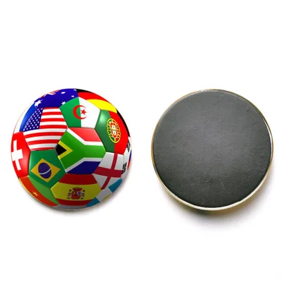 Creative Country Flag Soccer Refrigerator Magnets Team Sign
