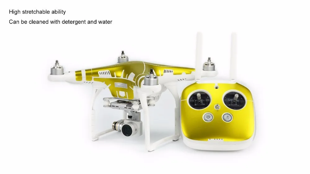 PGY DJI Phantom 3 PVC Matte Golden Ice Film Skin Decal Stickers Vinyl Film Phantom 3 Accessories Drone Wrap Sheet Film Sticker