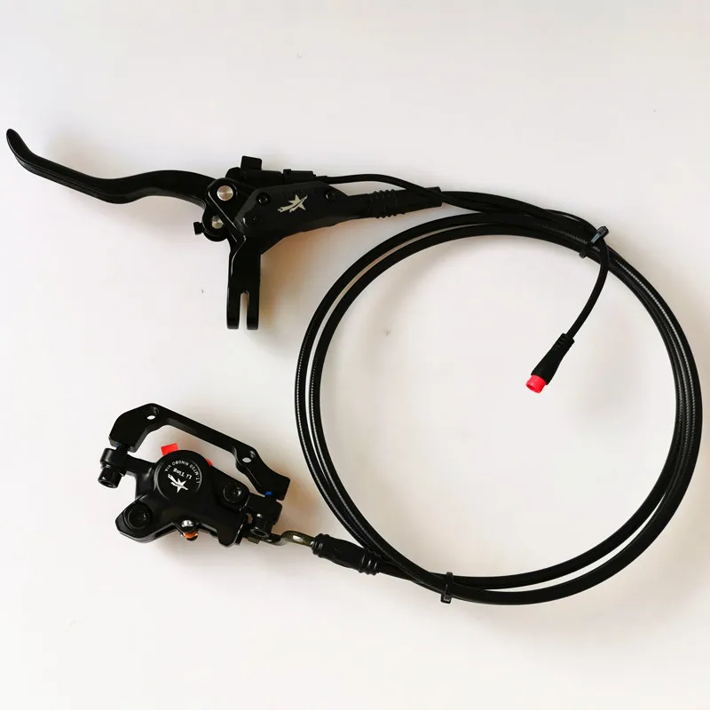 Водонепроницаемый 2 PIN E-велосипед MTB гидравлические дисковые тормоза отрезать Мощность стоп-сигнал - Цвет: rear Brake