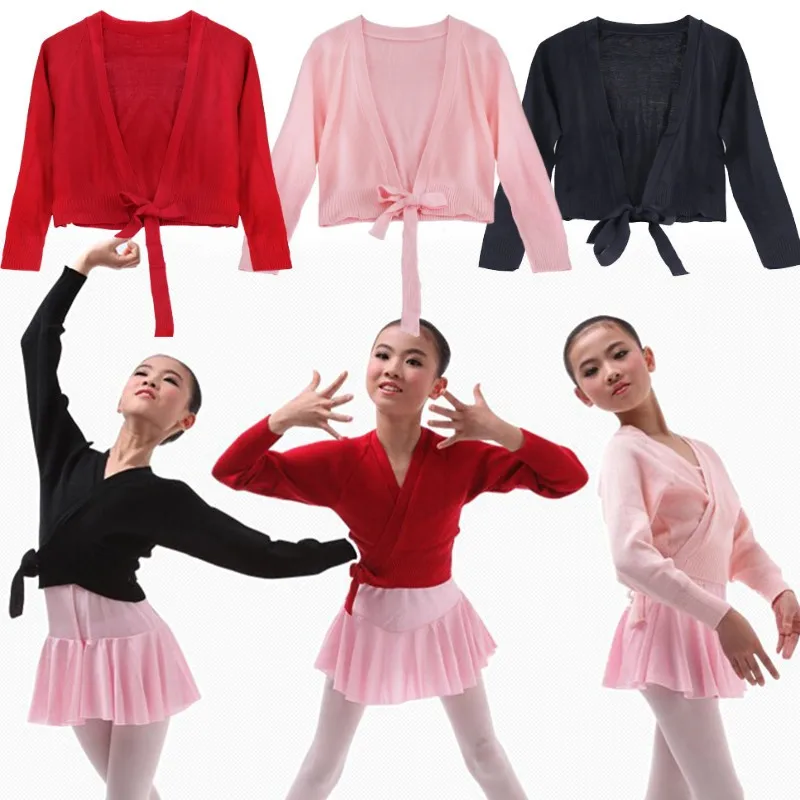 

Tutu Dance Coat Jacket Child Girls Children Knit Wrap Warm-up Ballet Dance Kids Sweaters Gymnastics Costume Princess dress coat