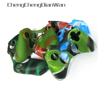 

ChengChengDianWan multi-colors Camouflage Silicone Skin Cover Handle Case controller case for Xbox360 Controller 3pcs/lot