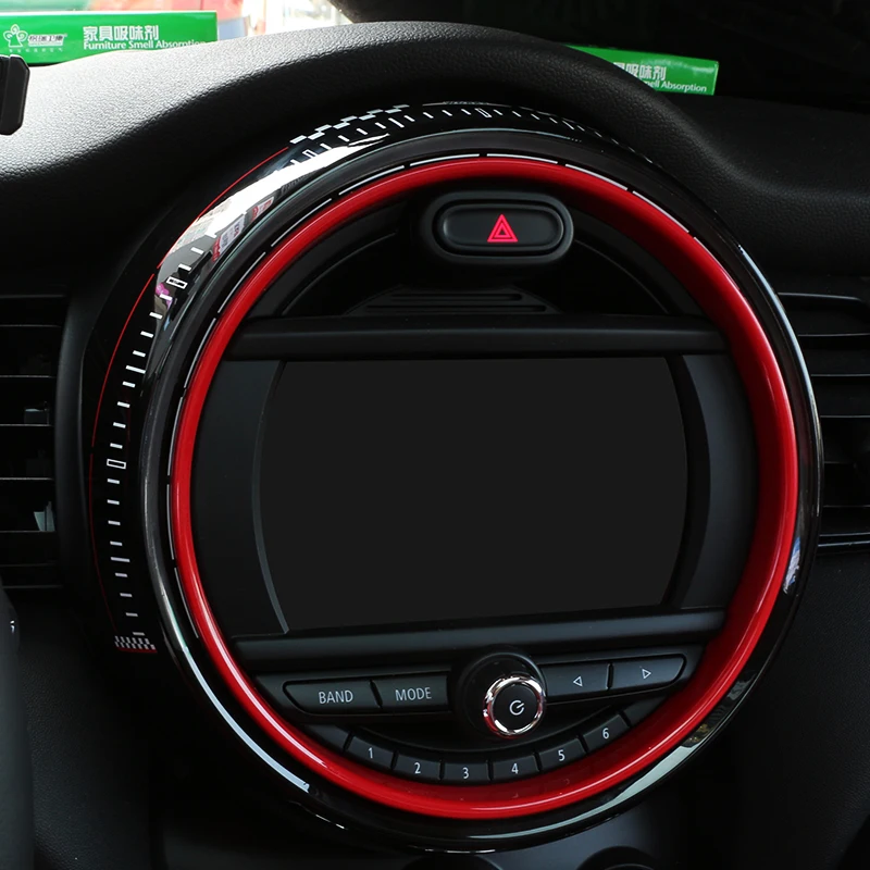 Сменная наклейка на рамку дисплея для BMW Mini Cooper F55 F56 аксессуары экрана управления