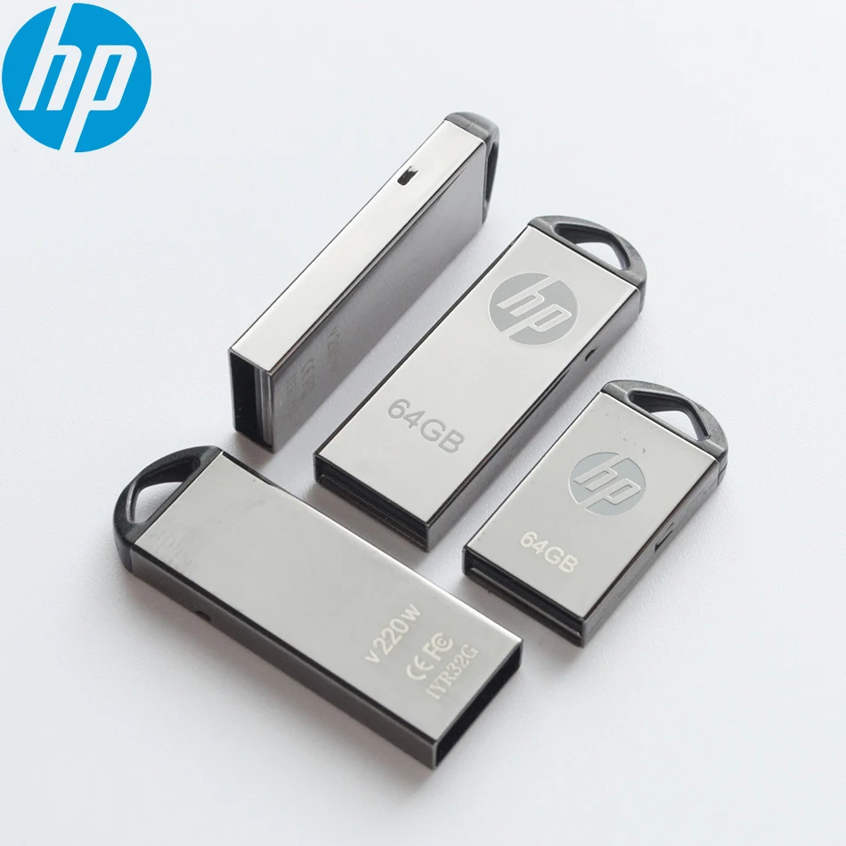 Дешевый Hp двойной использовать USB Flash Drive 16 GB 32 GB 64 GB накопитель флешки Водонепроницаемый Flash Drive Memory stick USB disk Мини Металл пыле
