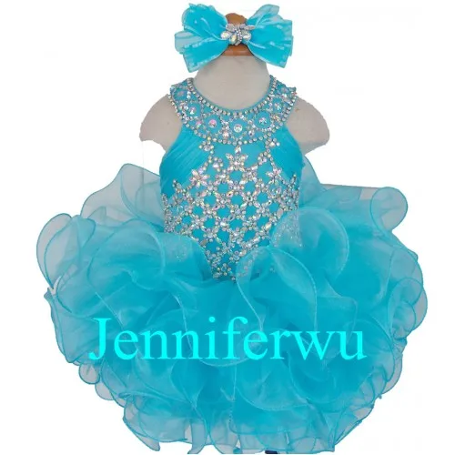 

stunning little girl princess and formal dress with glittering rhinestone and crystal 1T-6T G215
