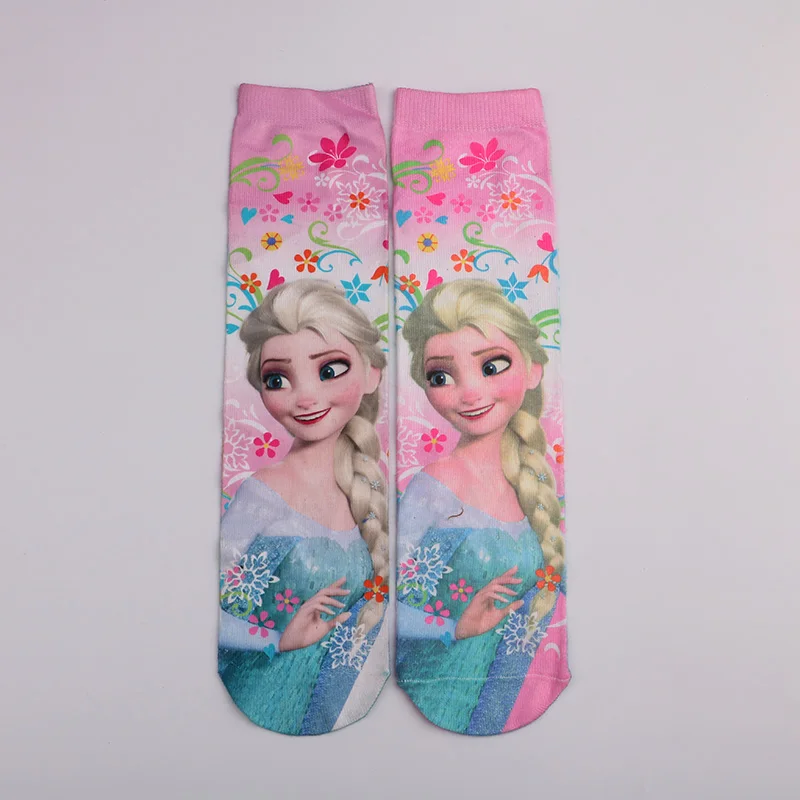 Модные чёсаные длинные носки для девочек; милый комплект; Разноцветные забавные женские Дамские носки; счастливые носки - Цвет: Серебристый