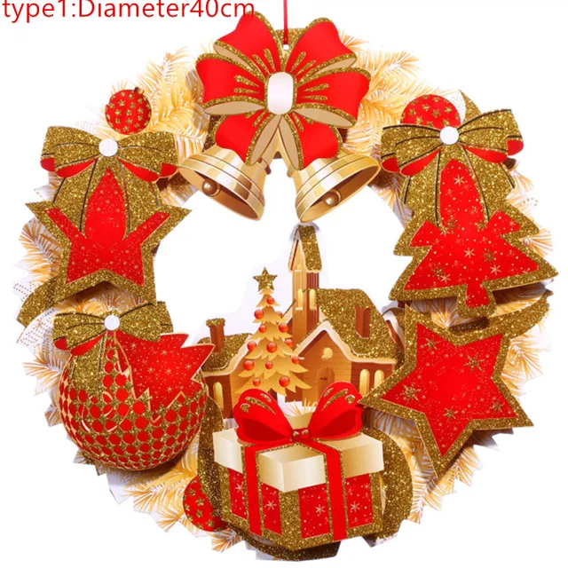 new christmas wreath garland hanging pendant decor window door ceiling decorations christmas tree ornament wall decals - Christmas Ceiling Decorations new christmas wreath garland hanging pendant decor window door ceiling decorations christmas tree ornament wall decals - Christmas Ceiling Decorations