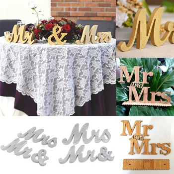 

Wedding Decorations Marriage Decor Mr & Mrs LOVE Birthday Party Decorations 3D Wooden Letters Letras Ornaments